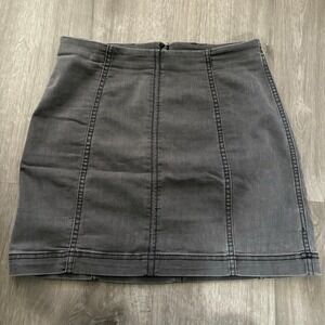 Grey Free People mini Skirt grey Women's size 8
